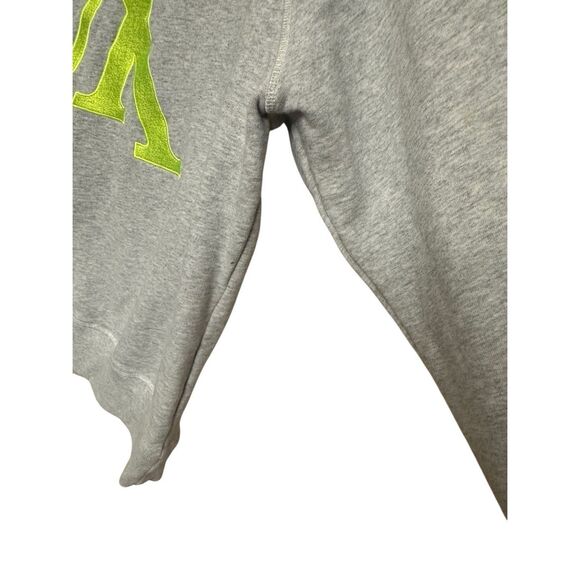 Louis Vuitton Grey & Neon Yellow Upside-Down Logo Sweatshirt Size M - Picture 11 of 16